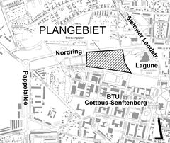 Geltungsbereich Bebauungsplan Sondergebiet Forschung und Entwicklung Teilbereich 1