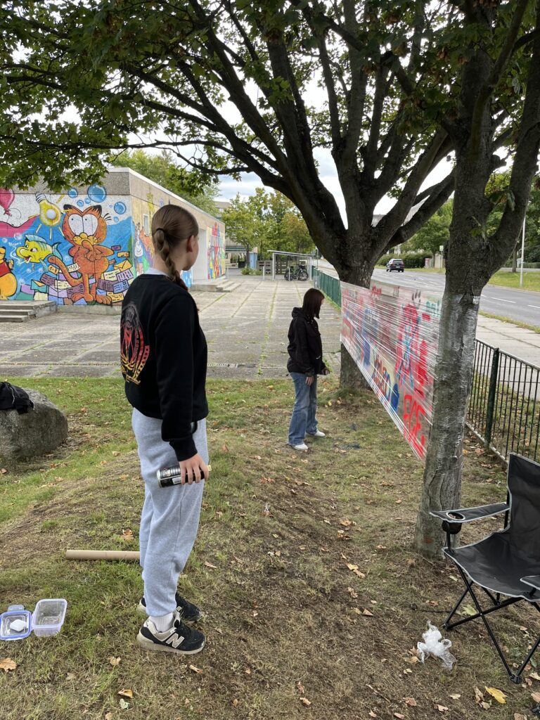 Graffiti-Projekt an der Schmellwitzer Oberschule