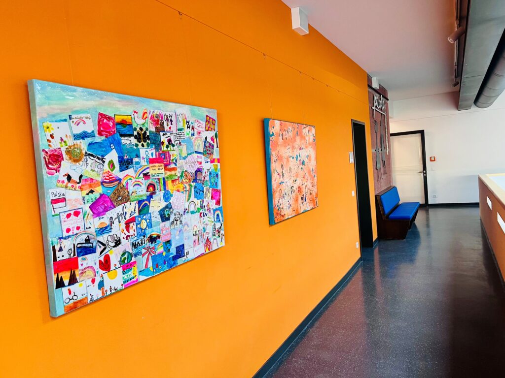 Kinderrechtekunstwerk vom Weltkindertag